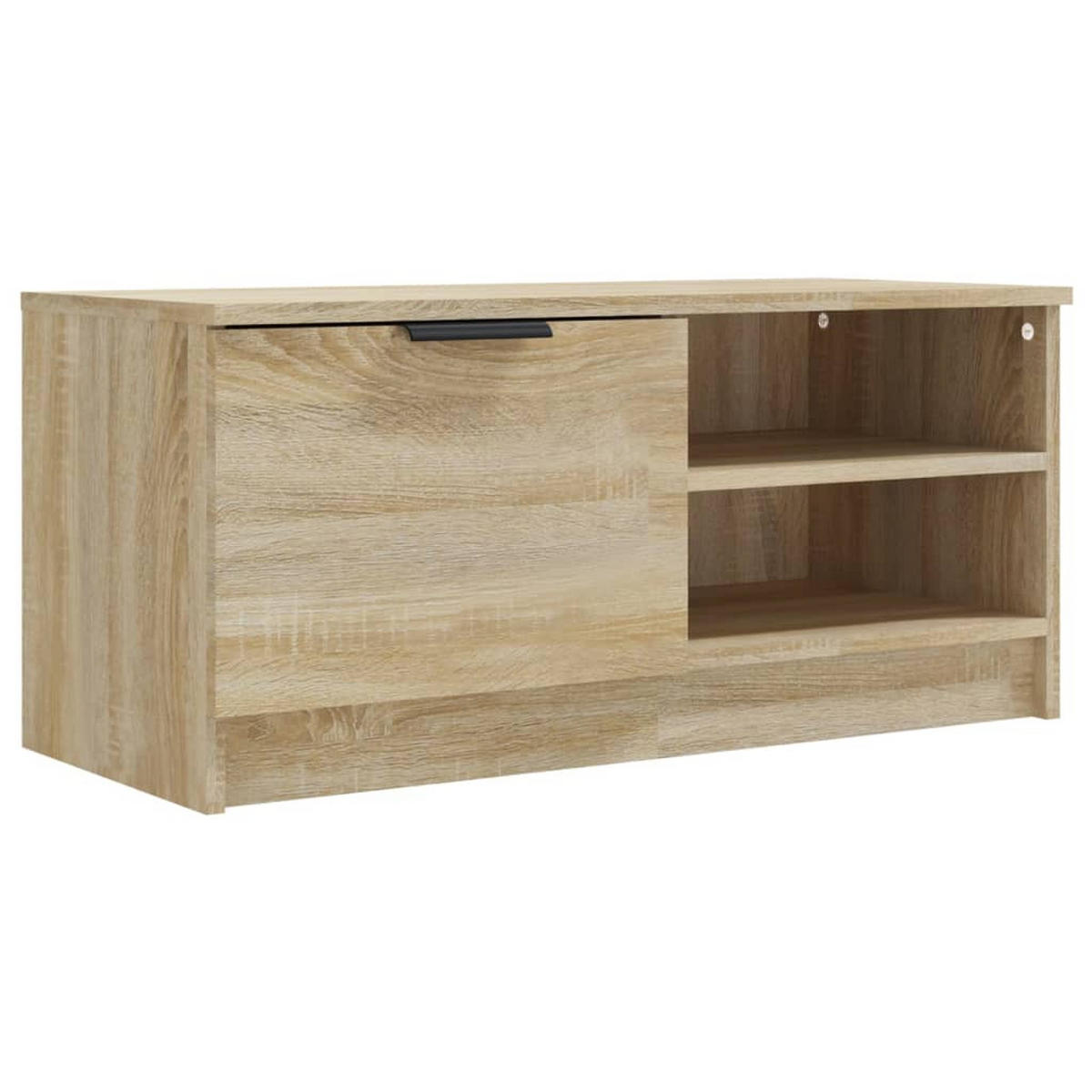 TV-SCHRANK Sonoma-Eiche 80/35/36,5 Cm Holzwerkstoff - Braun, Holz (80/36.5/35cm) - vidaXL