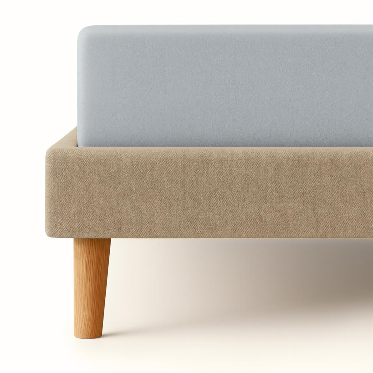 JERSEY-SPANNBETTLAKEN 140x200 - 160x200 cm, Bettlaken aus 100% Baumwolle mit Rundum-Gummizug, Spannbetttuch Grau - Grau, Textil (160/200cm) - Carpe Sonno