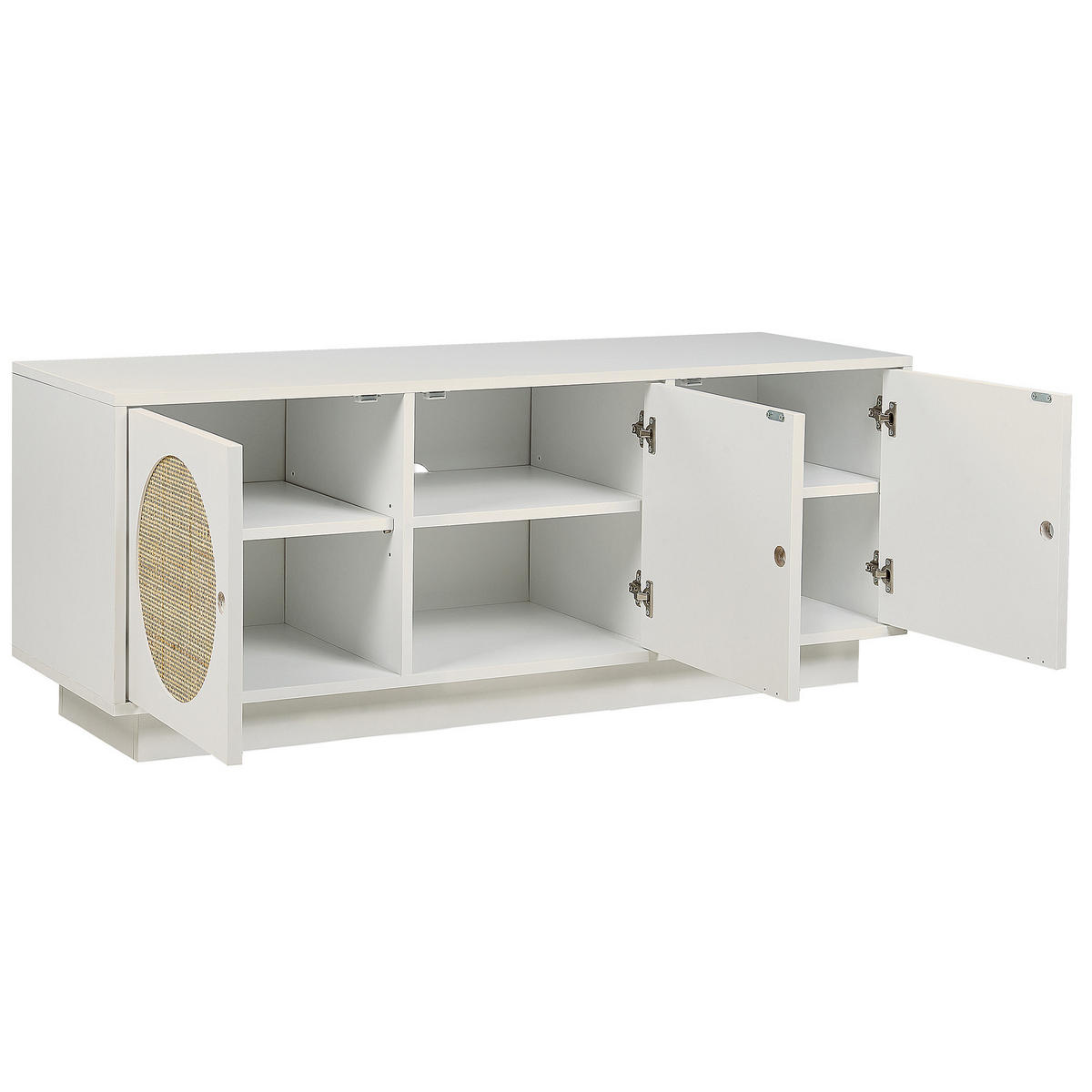 SCHRANK Weiß Uyuni - Weiß, Holzwerkstoff (120/40/40cm) - Beliani