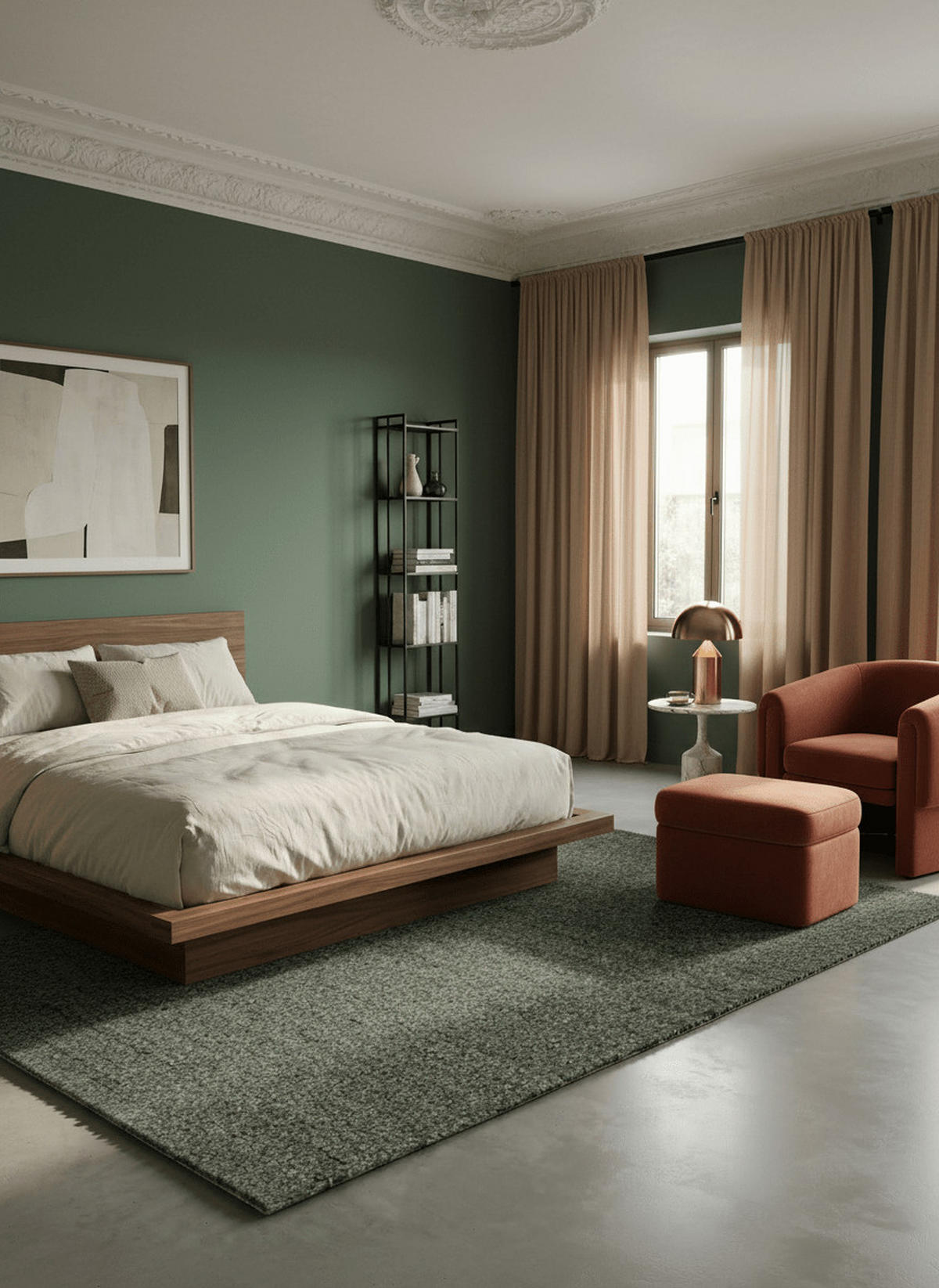 SCHLINGENTEPPICH im natürlichen Stil grün - Grün, Textil (200/290cm) - AFK Living