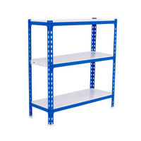SCHWERLASTREGAL Small Metal Shark HxBxT 100 x 90 x 50 cm Fachlast 180 kg Blau-Weiß - Blau, Metall (90/100/50cm) - PROREGAL