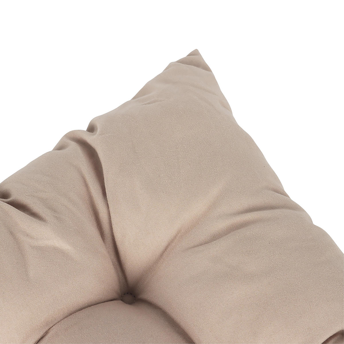 4XSTUHLKISSEN - Beige, Kunststoff/Textil (40/40/5cm) - Relaxdays
