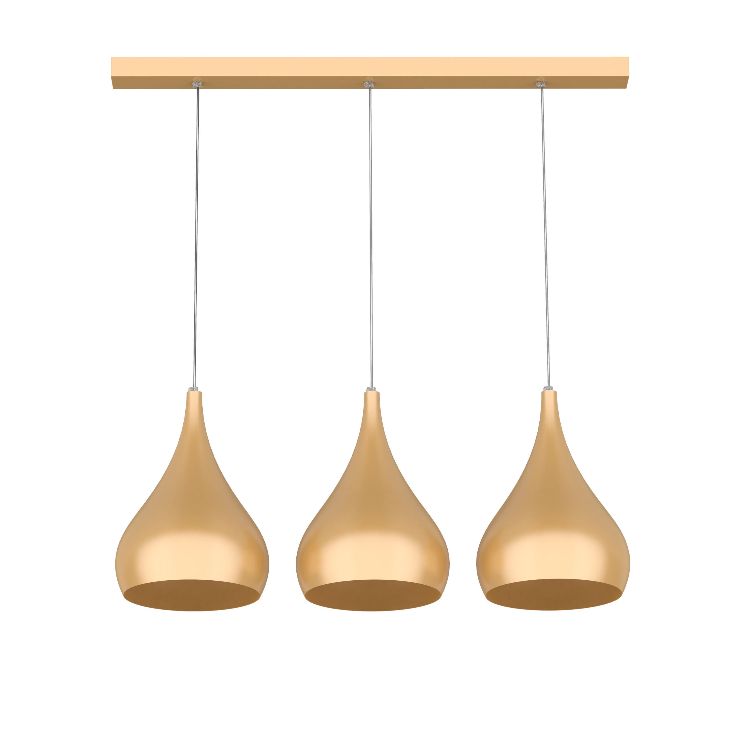 Lumicom Hängeleuchte Gold 25x55x55 cm
