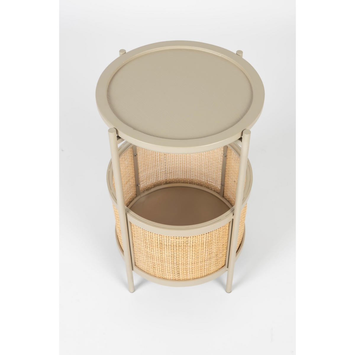 BEISTELLTISCH Makato Rund 30x30 cm Sand - Beige, Naturmaterialien (30/30/50cm) - Housecraft Living