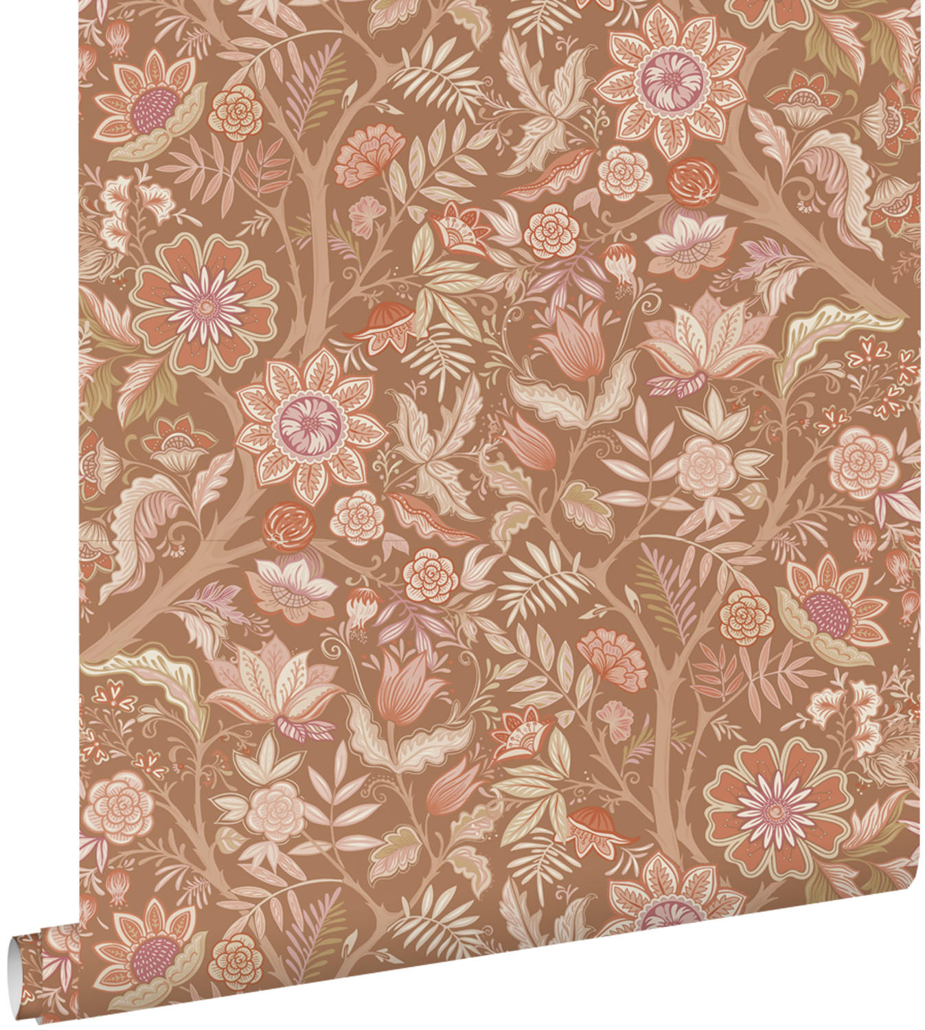 TAPETE Blumenmuster 50 x 900 cm - Pink, Papier (50/900cm) - ESTAhome