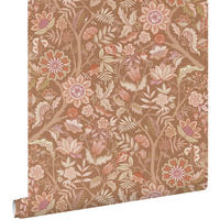 TAPETE Blumenmuster 50 x 900 cm - Pink, Papier (50/900cm) - ESTAhome