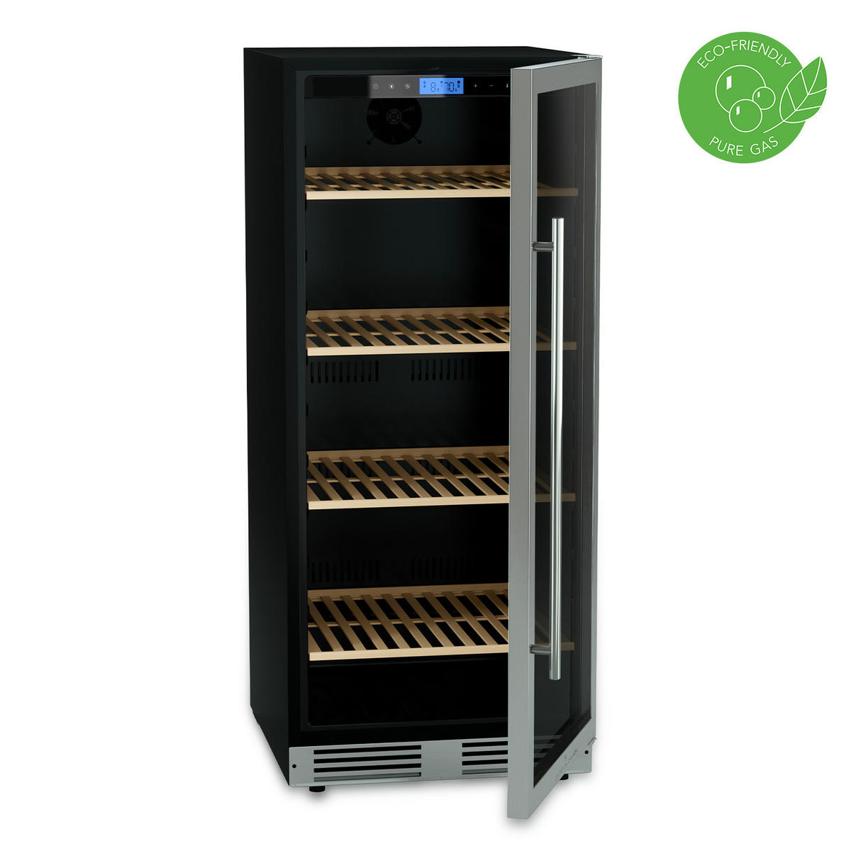 WEINKÜHLSCHRANK CAVCE160 Silber, 160 Flasche, Freistehend, 333 L, 5 bis 20°C - Silberfarben, Metall (139/59.5/69cm) - Les Petits Champs
