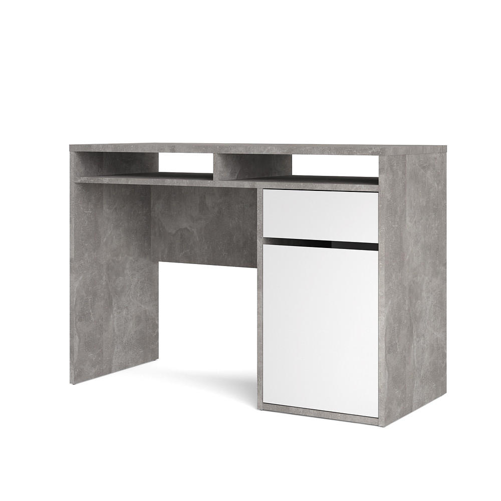 ebuy24 Schreibtisch Weiß 48x77x110 cm