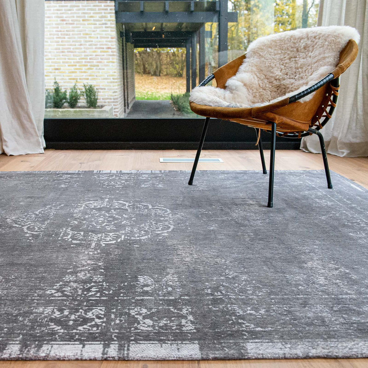 TEPPICH Flachgewebe KERNEL Grau 240 x 340 cm - Grau, Textil (240/340cm) - Novatrend