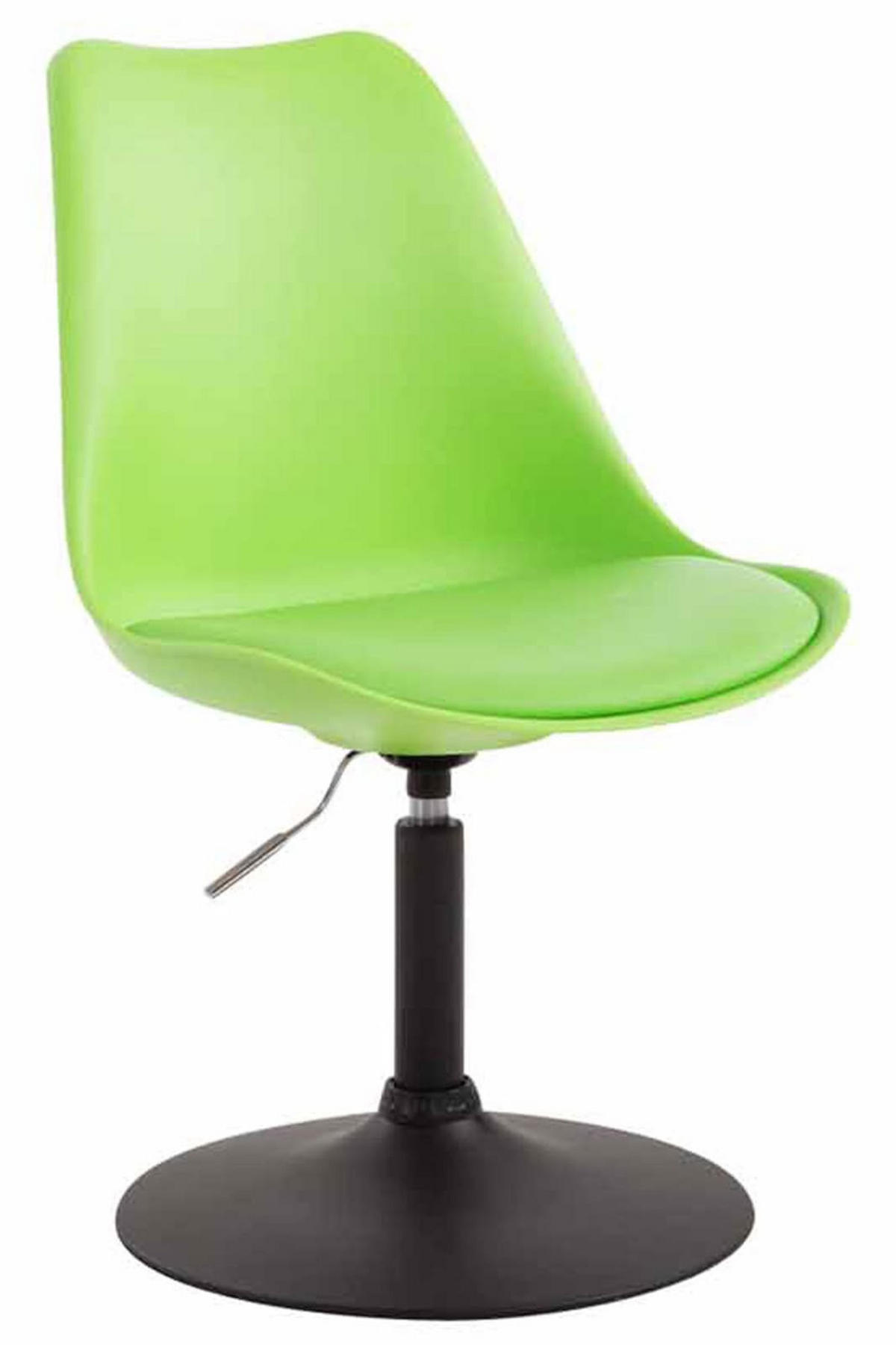DREHSTUHL 4er Set Kunststoff grün - Schwarz/Grün, Kunststoff/Metall (48/76/57cm) - CLP