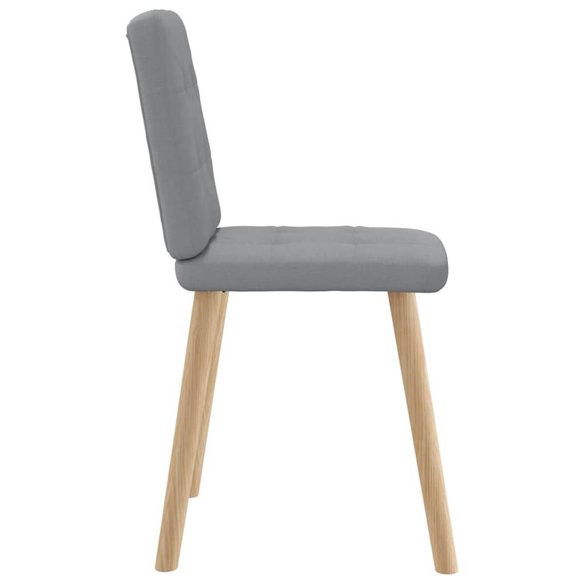 ESSZIMMERSTÜHLE 2 Stk. Hellgrau Stoff 45*54*86cm - Grau, Metall (45/86/54cm) - ZMH