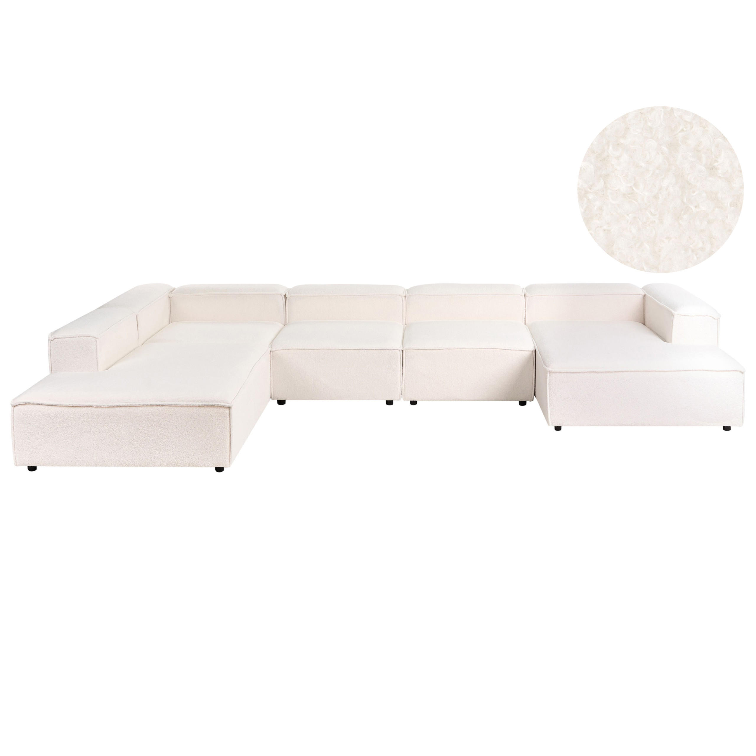 Beliani Ecksofa Creme 414x269 cm