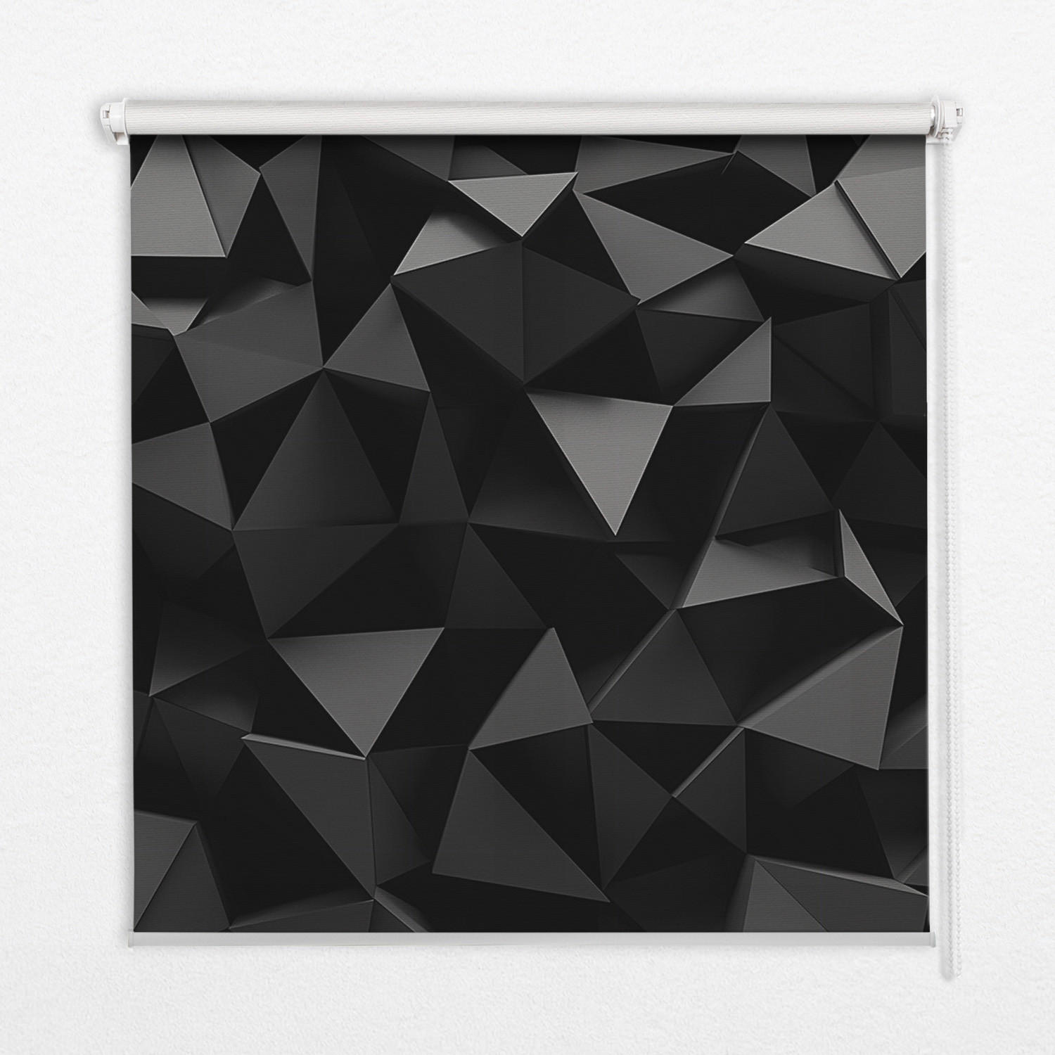 VERDUNKELUNGSROLLO 80x140 cm Schwarzes Origami - Schwarz, Textil (80/140cm) - TULUP