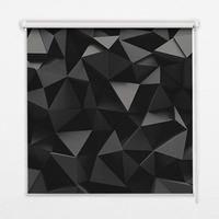 VERDUNKELUNGSROLLO 120x140 cm Schwarzes Origami - Schwarz, Textil (120/140cm) - TULUP