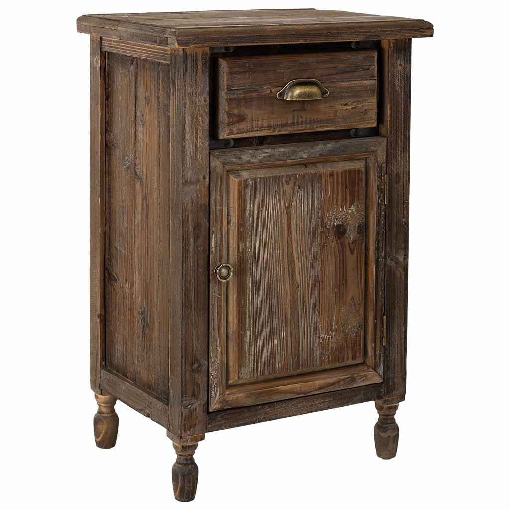 NACHTTISCH aus Holz, 48x35x76cm - Braun, Holz (48/76/35cm) - Wanderlust