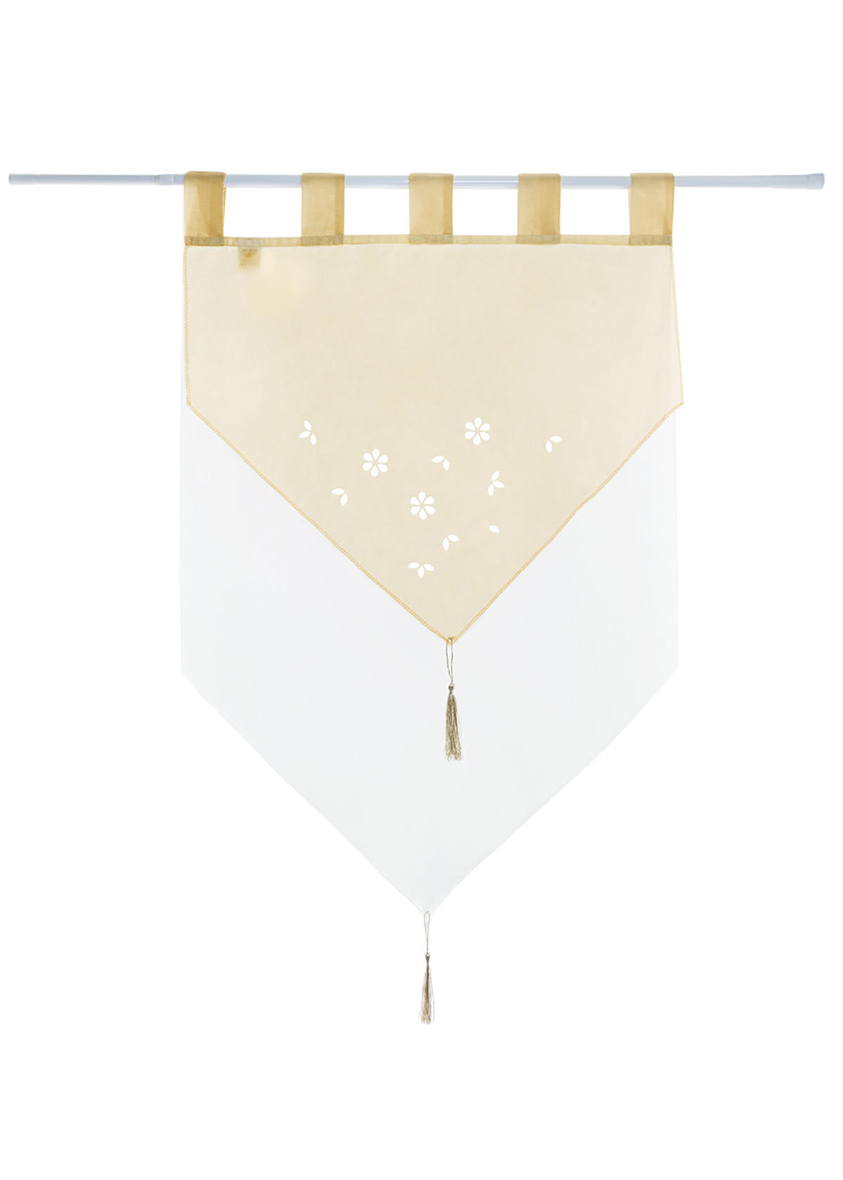 SCHEIBENGARDINE GERA 90x60 cm Sand - Sandfarben, Textil (60/90cm) - Gardinenbox