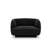 SESSEL Miley aus Chenille-Stoff schwarz - Schwarz, Textil (90/70/103cm) - Micadoni
