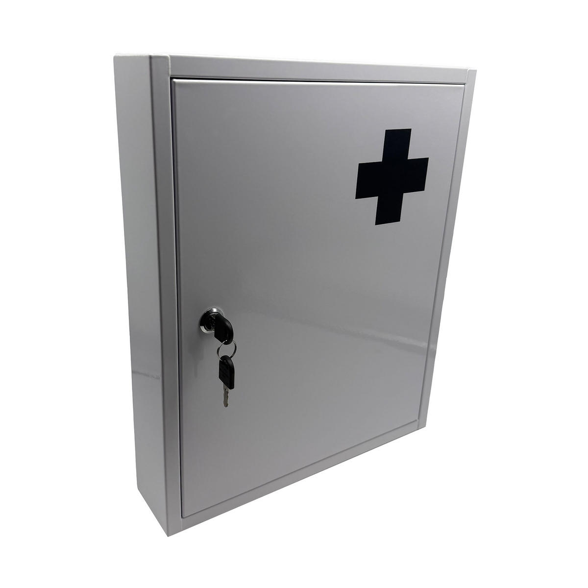 MEDIZINSCHRANK - Weiß, Metall (35.5/43/8cm) - Relaxdays