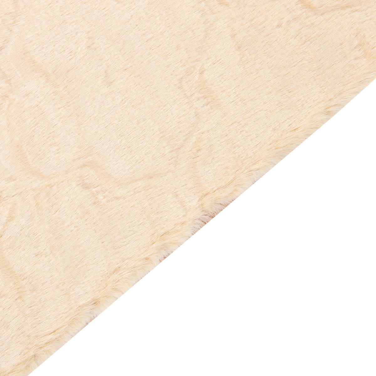 SHAGGY-KUNSTFELLTEPPICH Gharo 230/160 cm - Beige, Kunststoff (160/230cm) - Beliani