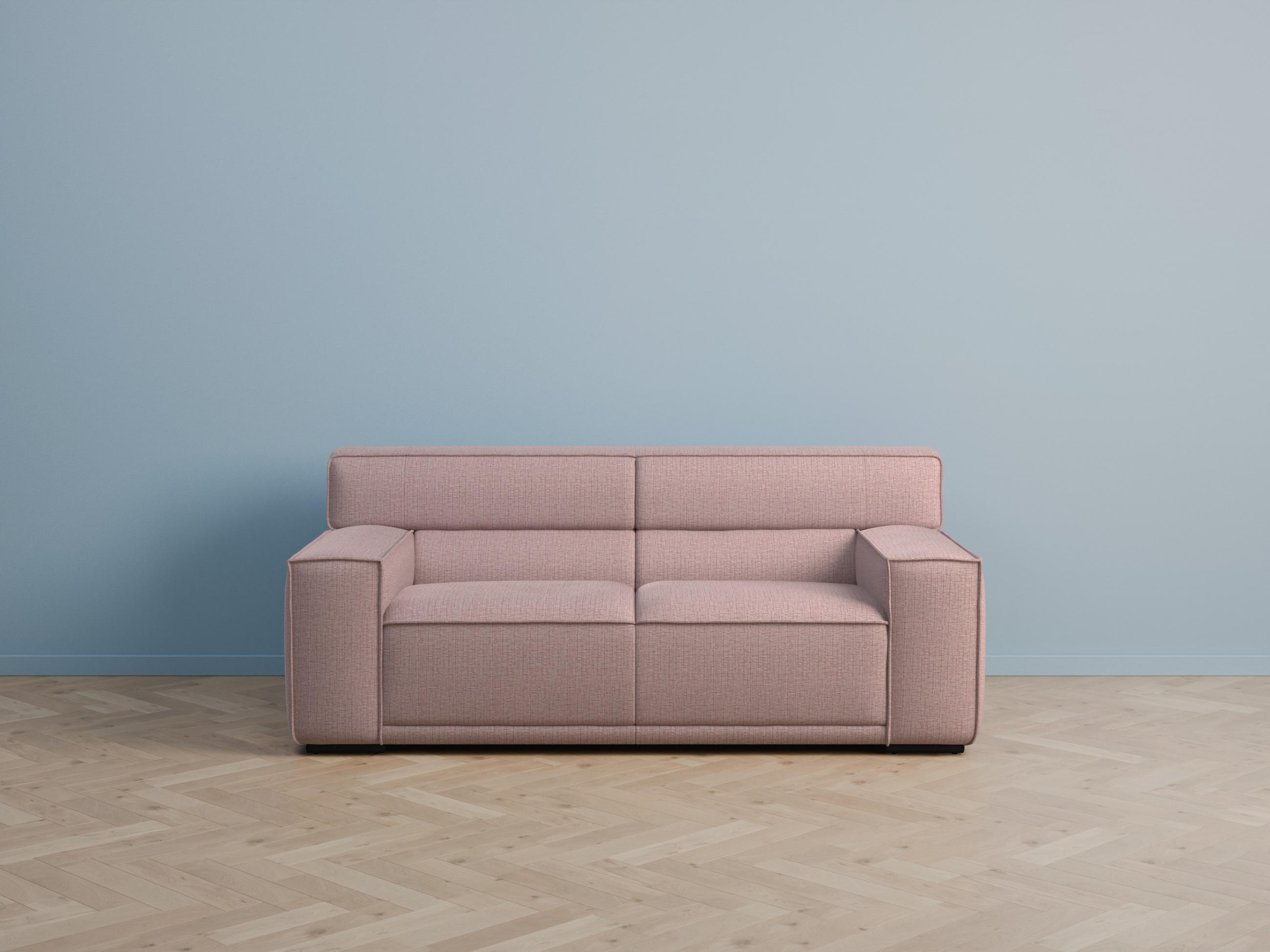 foamnova 2,5-Sitzer Altrosa 194x78x106 cm