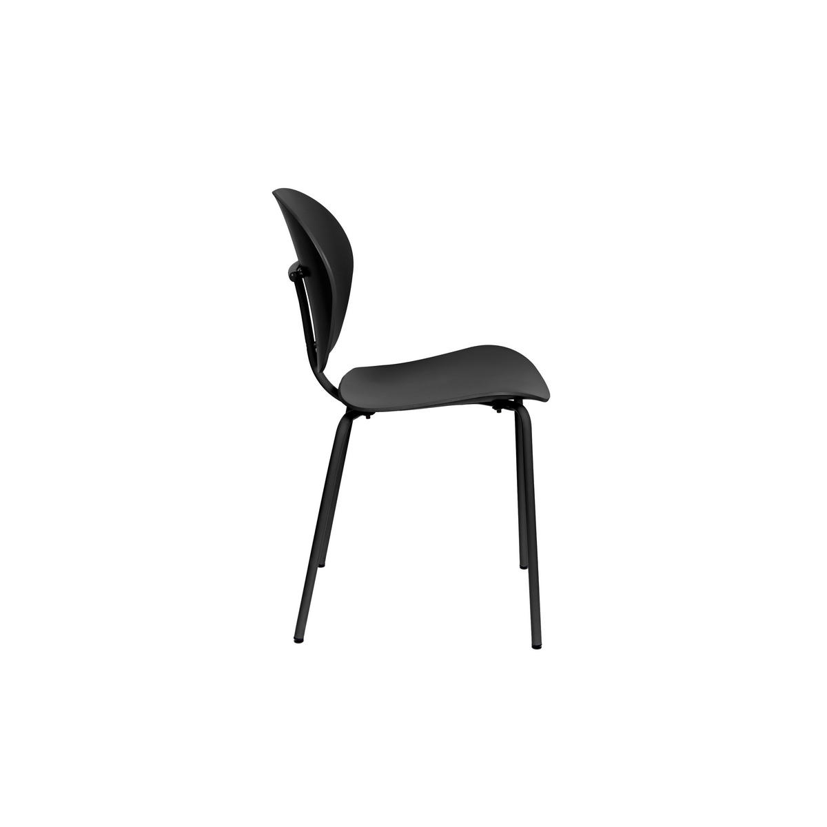 ESSZIMMERSTUHL The Ocean Chair Schwarz - 2 er Set - Schwarz, Kunststoff (43/85.5/55cm) - Zuiver