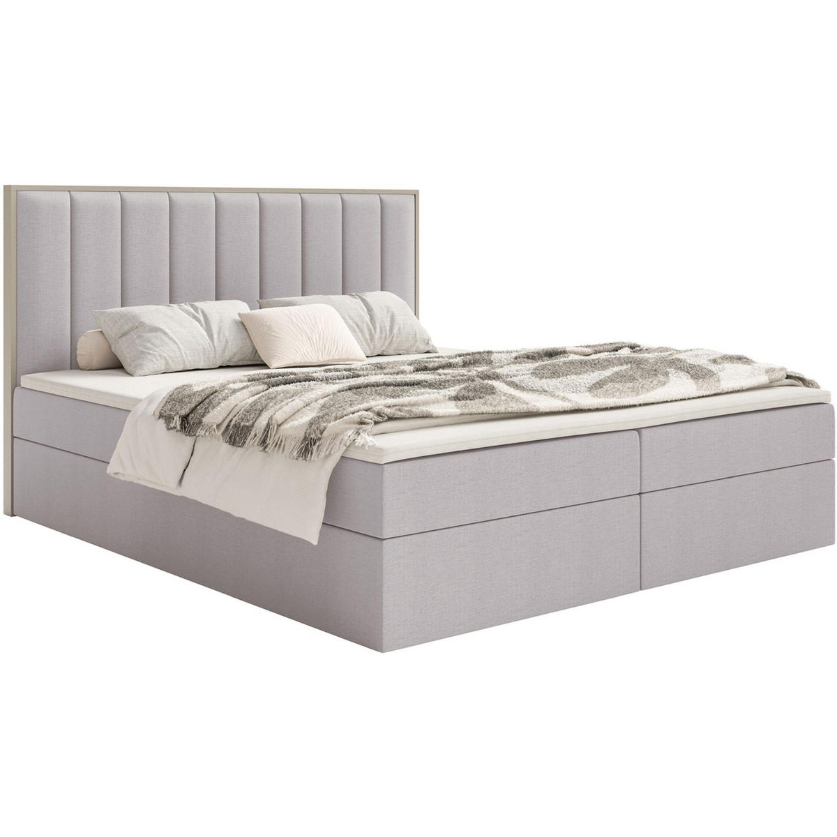 BOXBETT Togents Grau Chenille hydrophob 140x200 cm - Grau, Textil (140/200cm) - Selsey