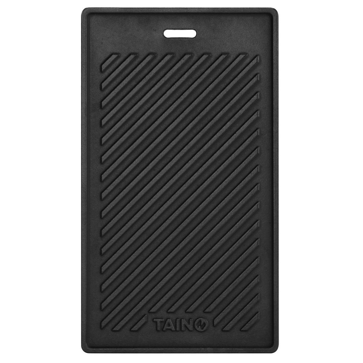 GRILLPLATTE Gusseisen - Schwarz, Metall (24/42cm) - TAINO