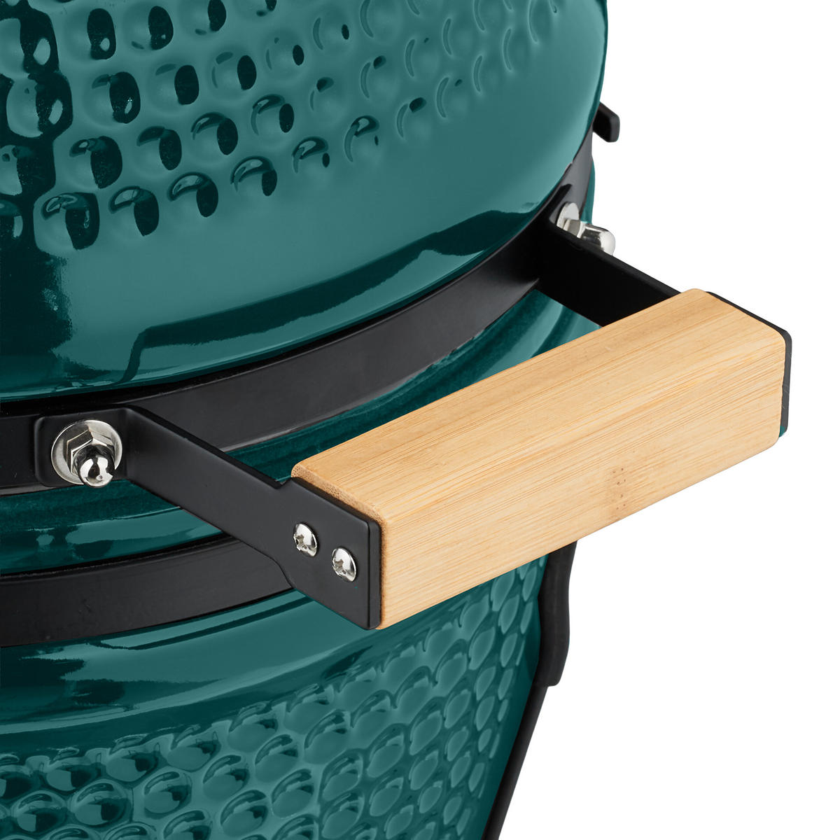 KAMADO-GRILL - Dunkelgrün, Keramik/Metall (34/56.5cm) - Relaxdays