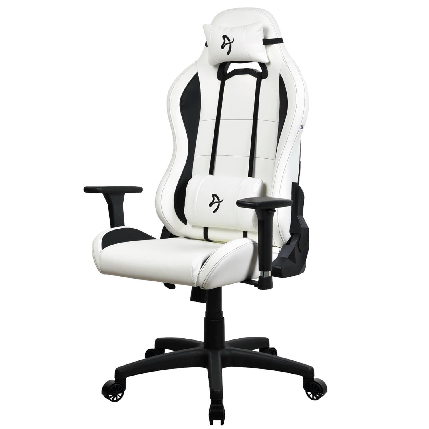 GAMINGSTUHL Torretta SoftPU™ Weiß - Schwarz/Weiß, Kunststoff/Metall (70/135/50cm) - Arozzi