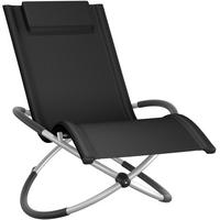 SONNENLIEGE Paulina, 150 x 73 x 93 cm, schwarz - Schwarz, Metall (73/93/150cm) - tectake