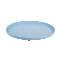 SERVIERTABLETT Servir 30/30/1 cm - Blau, Metall (30/1/30cm) - Present Time