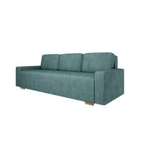 SCHLAFSOFA Celeste – modernes Design trifft auf höchsten Komfort, Blau - Blau, Holz (225/80/94cm) - Panda Möbel