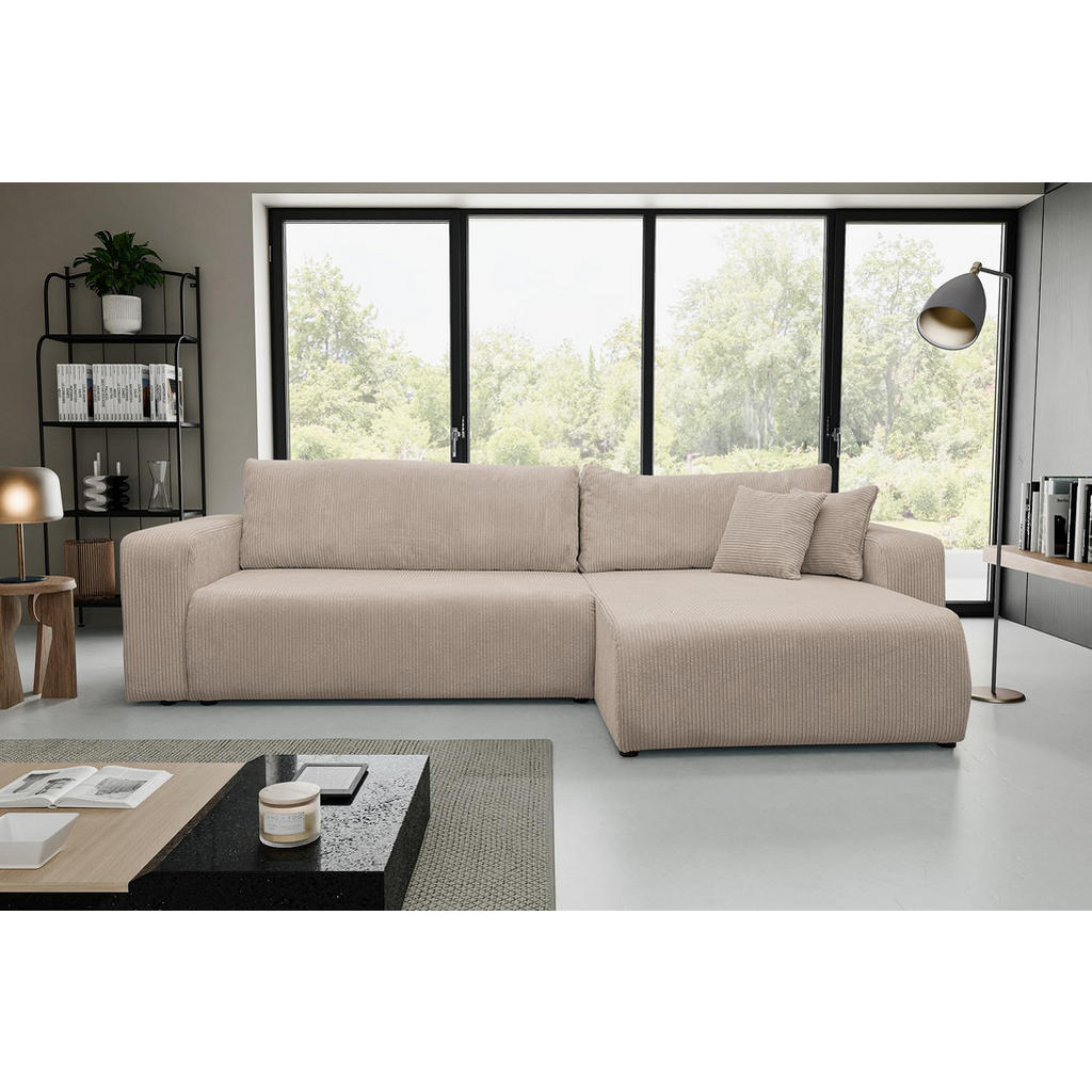 Thumbnail - Venasi Möbel Ecksofa, Braun, Textil, L-Form, 274x142 cm, Wohnzimmer, Sofas & Couches, Wohnlandschaften, Ecksofas