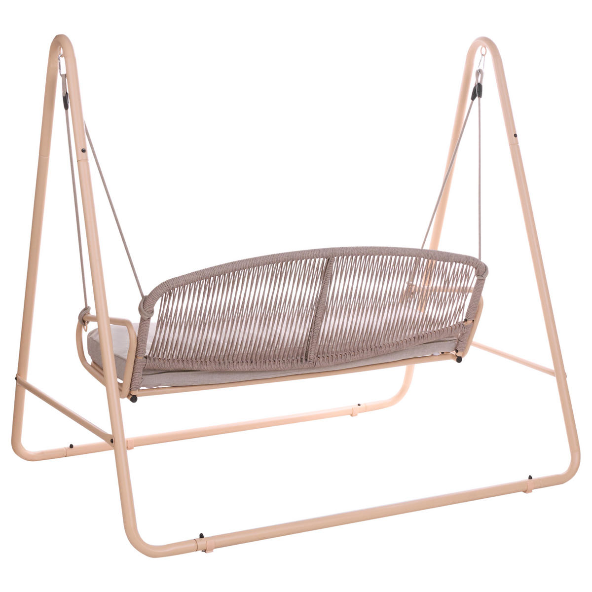 LEAGĂN HOLLYWOOD metal bej Norcia - bej, metal (172/156/119cm) - Beliani