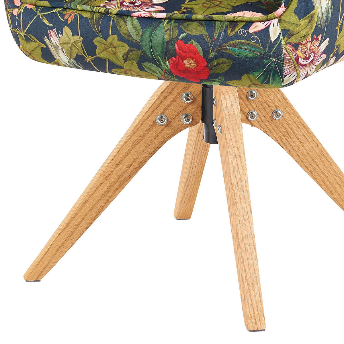ARMLEHNSTUHL Mika-Finn 2er-Set - Honigeiche/Multicolor, Eichenholz/Holz (60/82/61cm) - DUBI Möbel