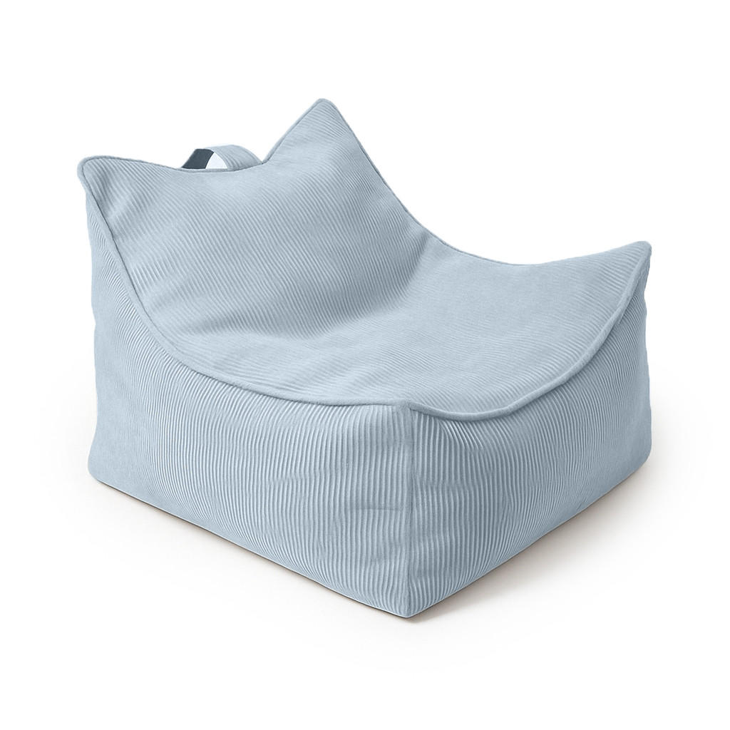 SITZSACK für Kinder, Slimcord, Türkis - Hellblau, Textil (60/50/70cm) - MeowBaby