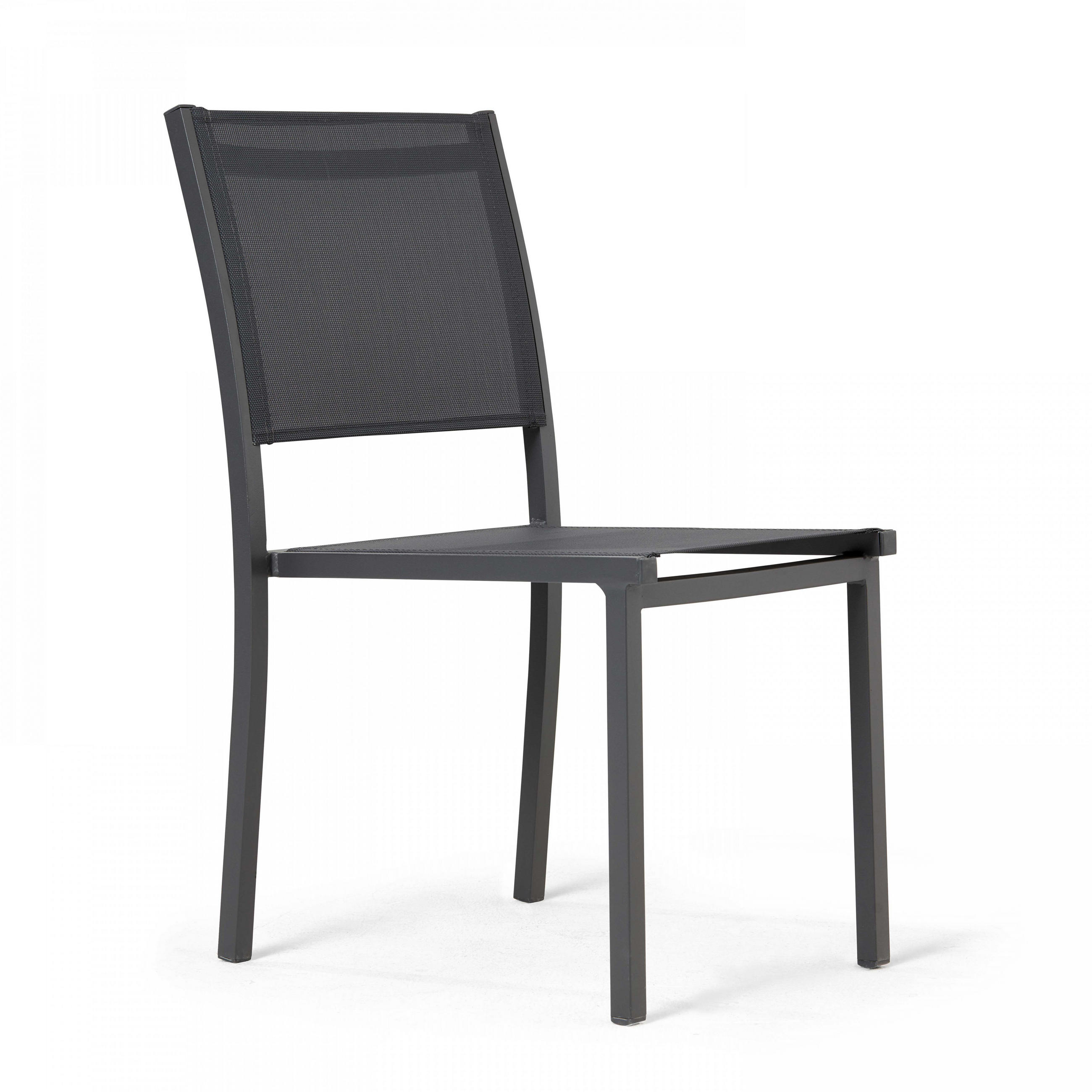 GARTENSTUHL, Grau - Grau, Metall (48/87/60cm) - Oviala