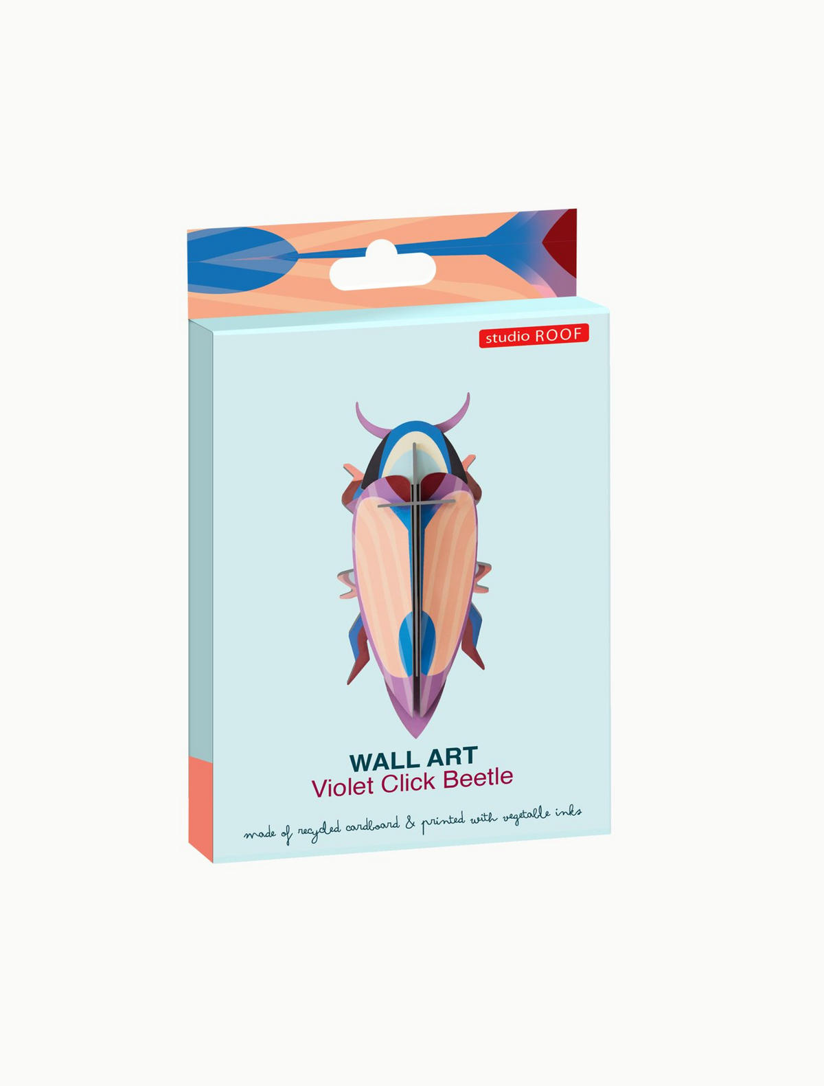 WANDDEKO Eleganter Käfer 7/16 cm - Multicolor, Wellpappe (7/16/7cm) - KUNSTLOFT