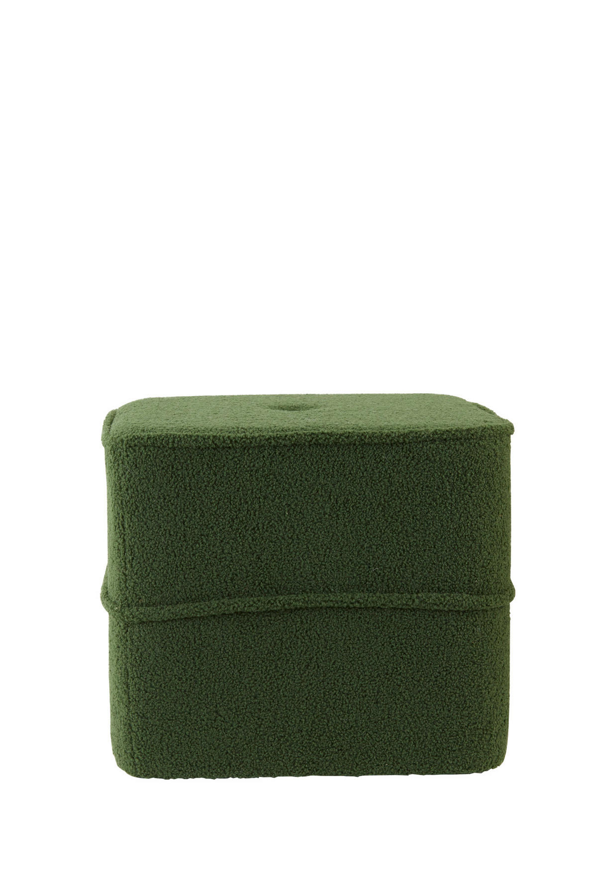 SITZPOUF Kiki Grün 40/40/35 cm - Grün, Textil (40/35/40cm) - Light & Living