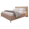 POLSTERBETT Puretta - Hellrosa/Schwarz, Holzwerkstoff/Textil (180/200cm) - MIRJAN24