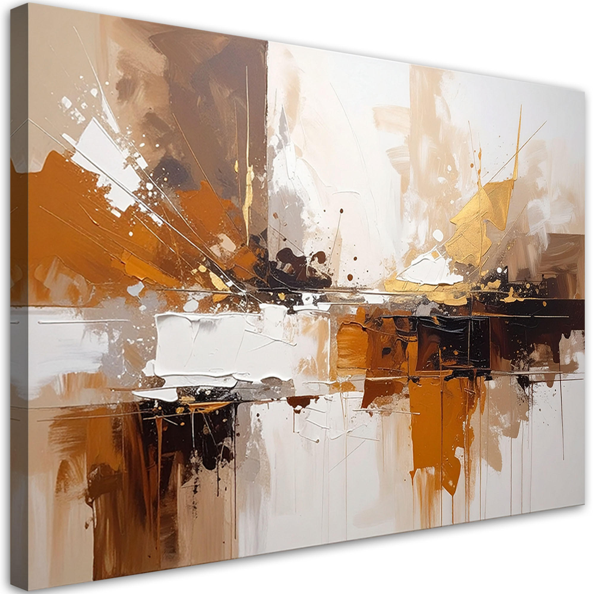 Feeby Leinwandbild, Braun 100x70 cm