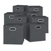 FALTBOX Anthrazit 30 x 30 cm 8er Set - Anthrazit, Wellpappe (30/30cm) - Vicco