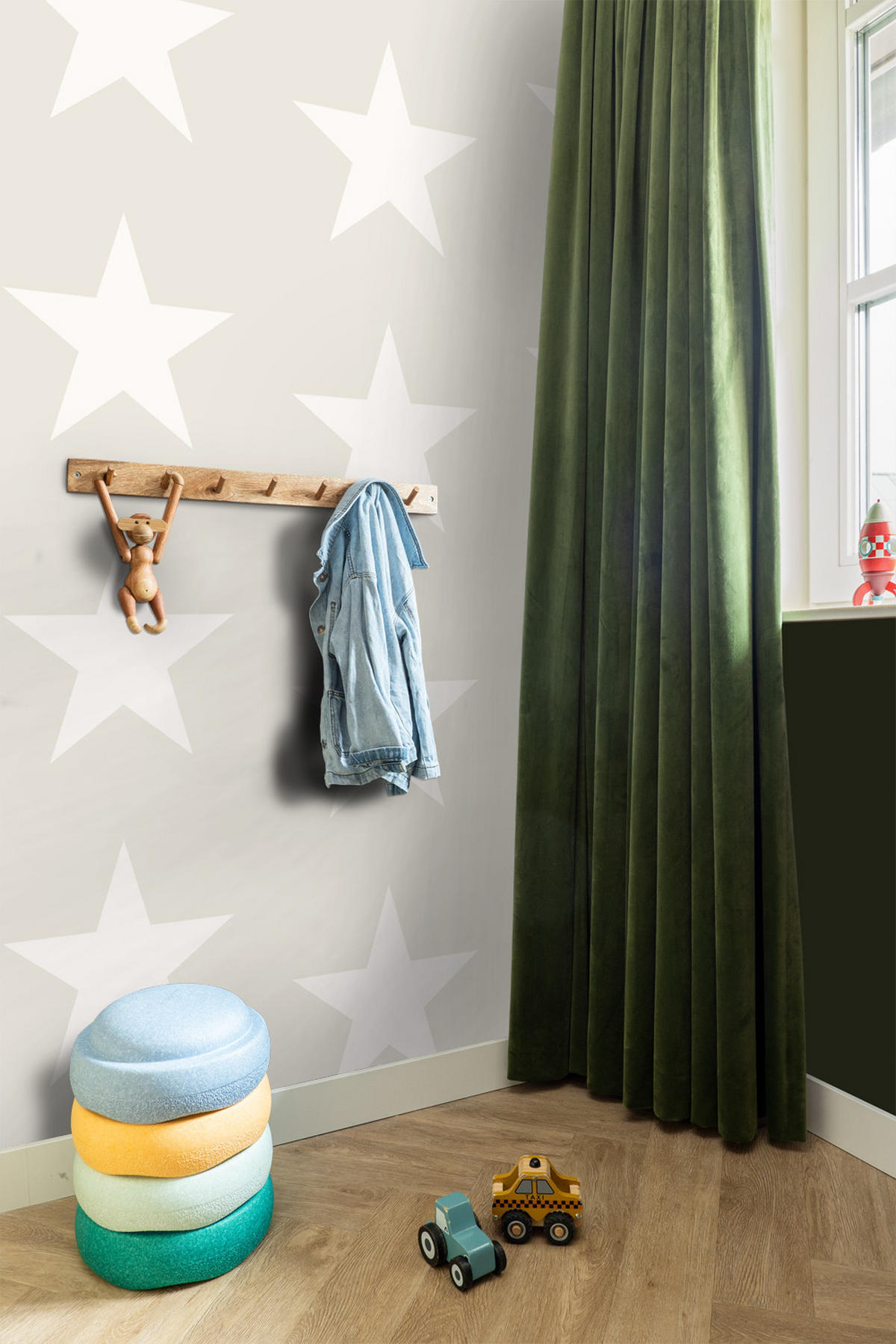 TAPETE Sterne 53 cm x 10.05 m - Beige, Papier (53/0.1cm) - ESTAhome