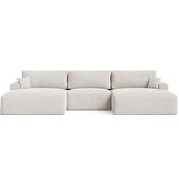 ECKSOFA U Serene Ecru - Ecru, Holz/Textil (391/145cm) - Graingold