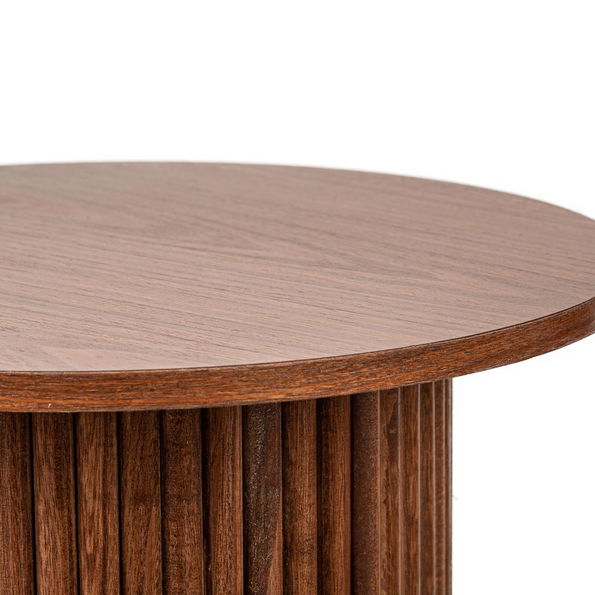 BEISTELLTISCH Rund Braun 50 x 50 x 49 cm - Braun, Holz (50/50/49cm) - Nordlys