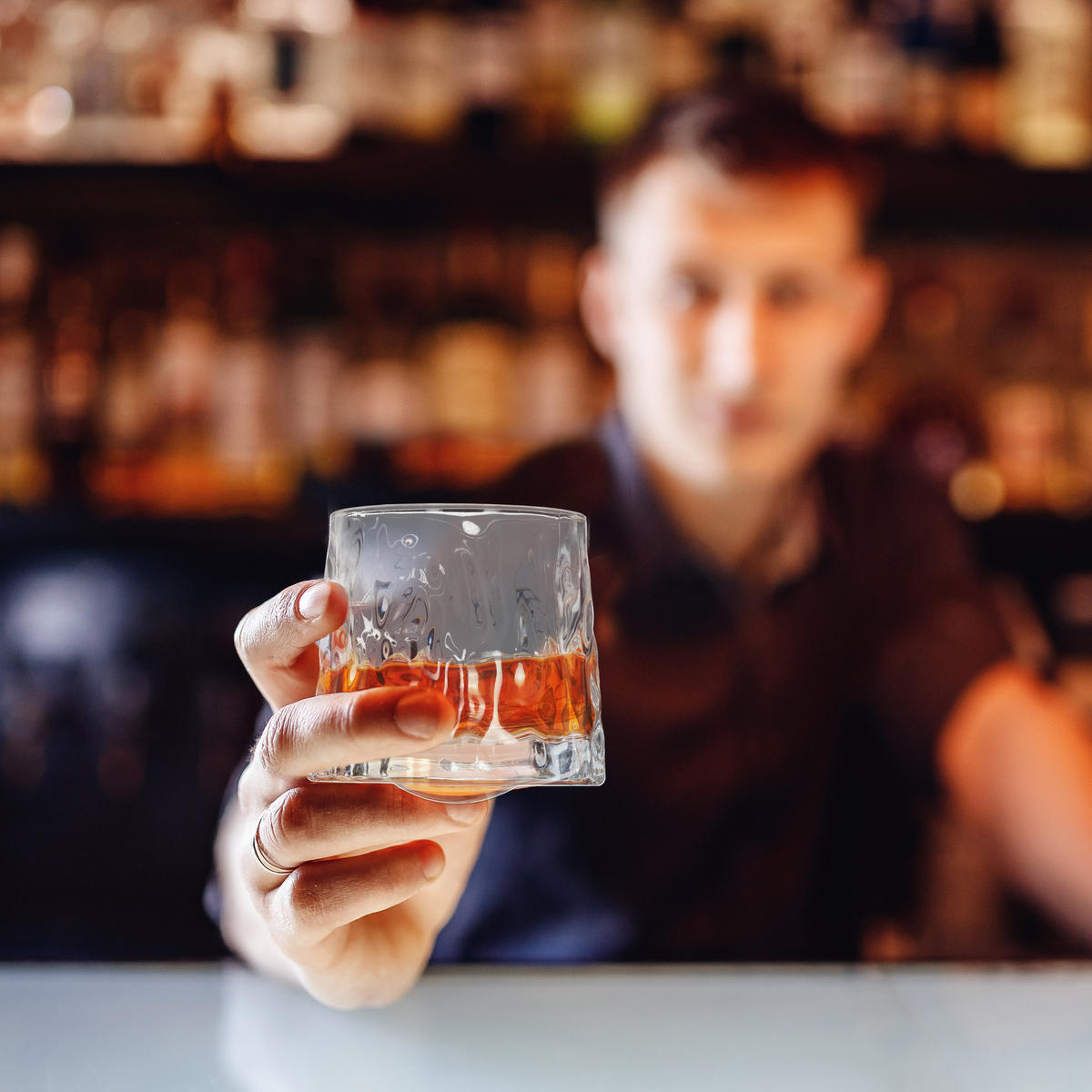 12XWHISKY-GLAS - Transparent, Glas (0.17L) - Relaxdays