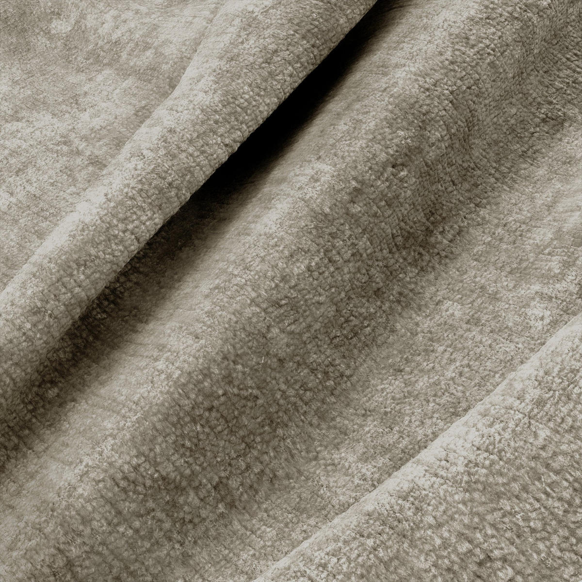 ESSZIMMERSTUHL Texturierter Samt Taupe 53.5cm - Taupe, Textil (53.5/75/54cm) - Sia Home