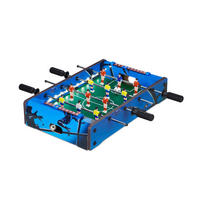 TISCHKICKER LED - Blau, Holzwerkstoff/Kunststoff (51/51cm) - Relaxdays