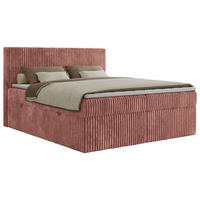 BOXBETT TILIANO 180/200 - Rosa Cord - H3 - Rosa, Textil (180/200cm)