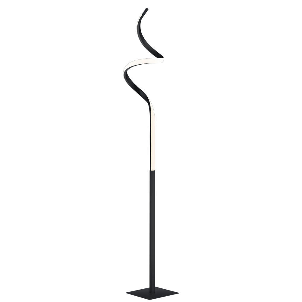 LED STEHLEUCHTE Course Schwarz Matt - Schwarz, Metall (20/20/145cm)
